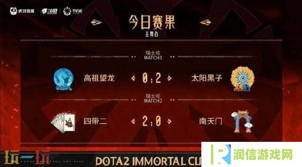 DOTA2不朽杯S1瑞士轮第二日赛果！四带二 2-0战胜南天门！